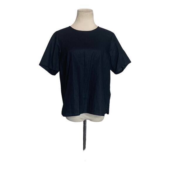 Ruff Hewn black short sleeves blouse size large - Picture 5 of 7